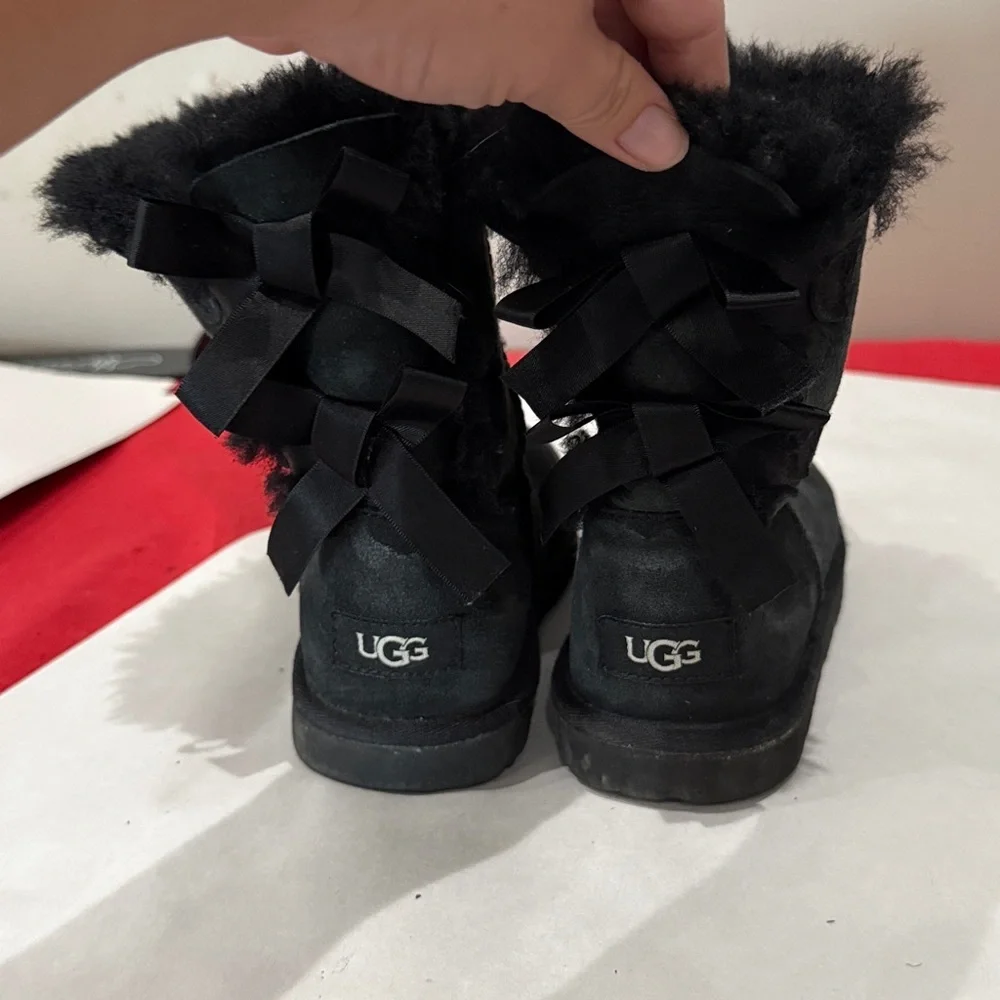 UGG Black Fur-Lined Boots